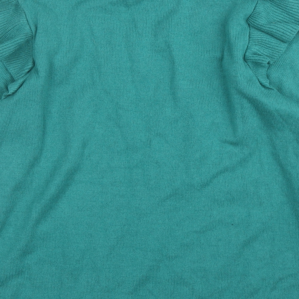 H&M Womens Green Pullover Jumper Size M