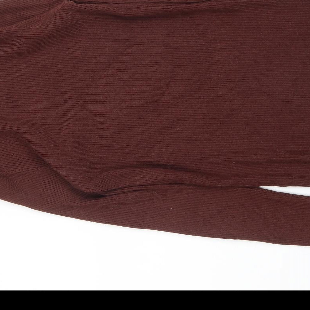Dazy Womens Brown Pullover Jumper Size M