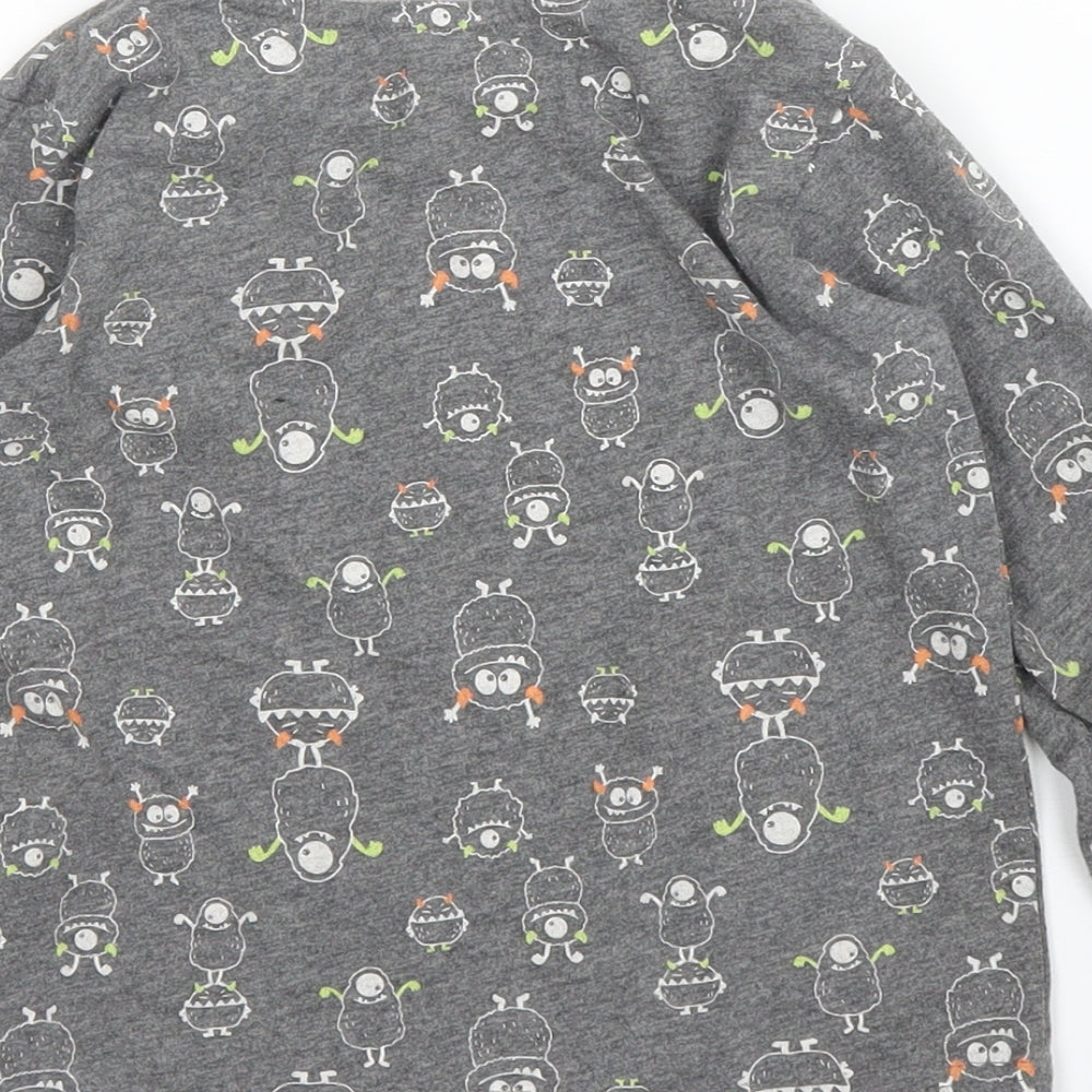 Matalan Boys Grey Solid Pyjama Top Size 2-3 Years