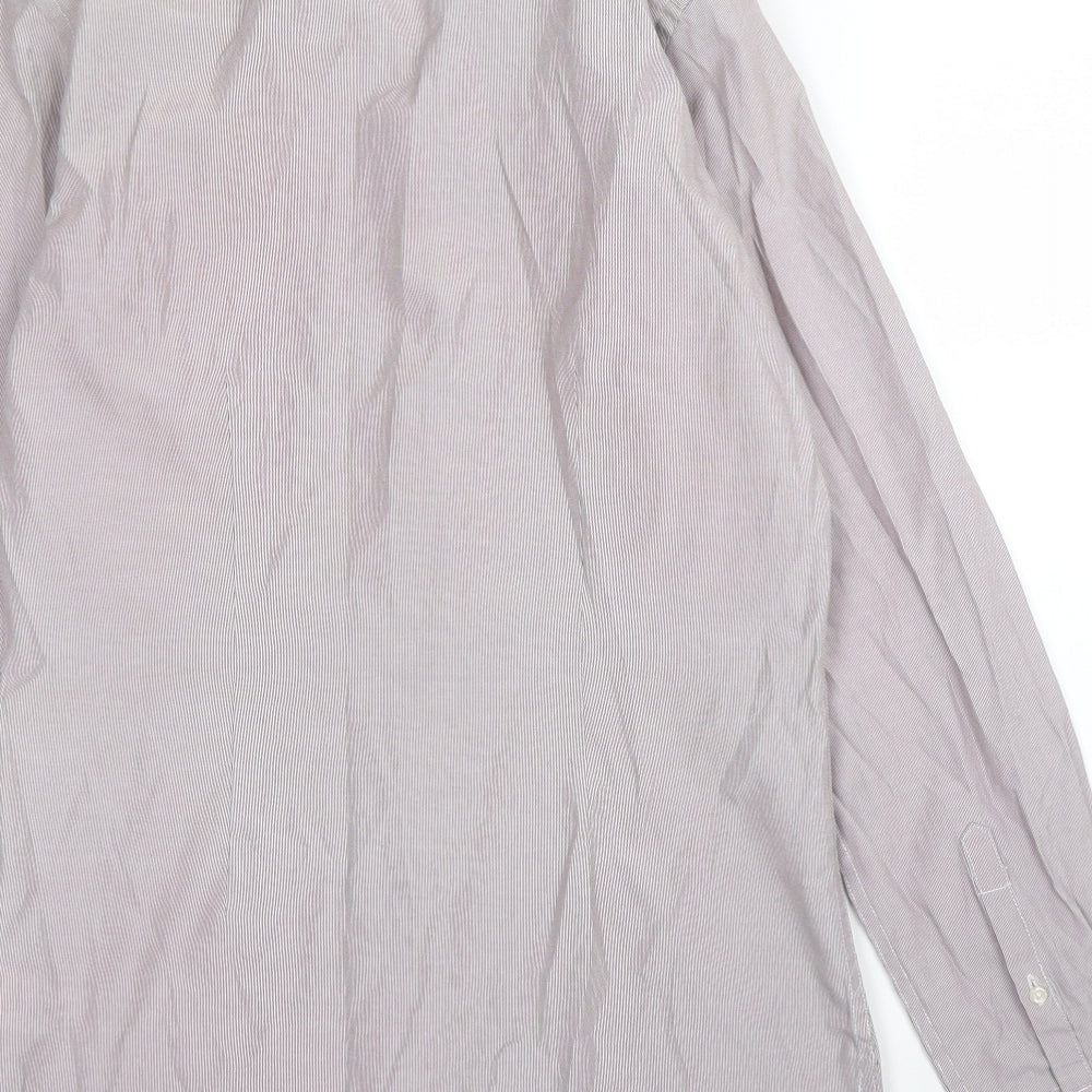 NEXT Mens Purple Button-Up Size 14.5