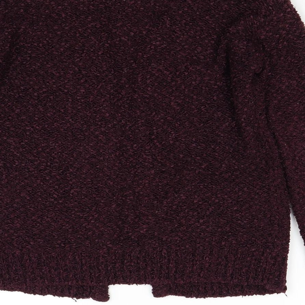 Topshop Womens Red Cardigan Jumper Size 8