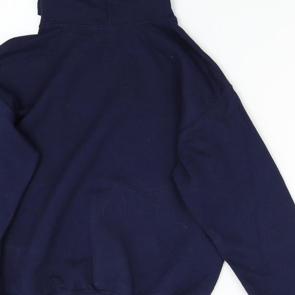Gildan Boys Blue Pullover Hoodie Size L - Gaming