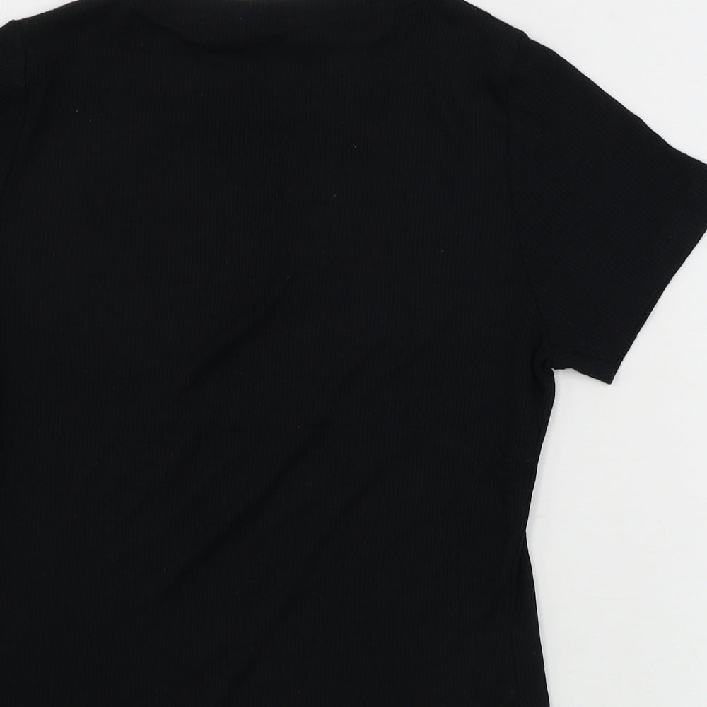Atmosphere Womens Black Basic T-Shirt Size 12