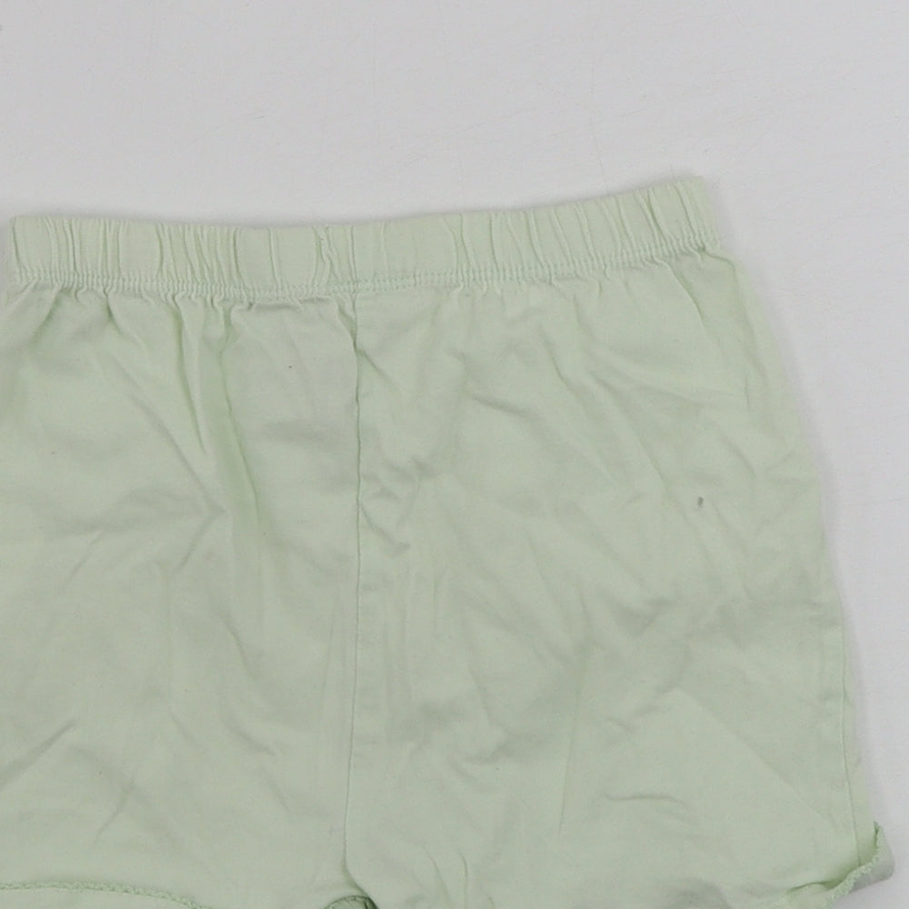 TU Girls Green Sweat Shorts Size 5-6 Years