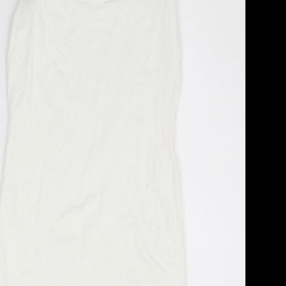 New Look Womens White A-Line Size 8