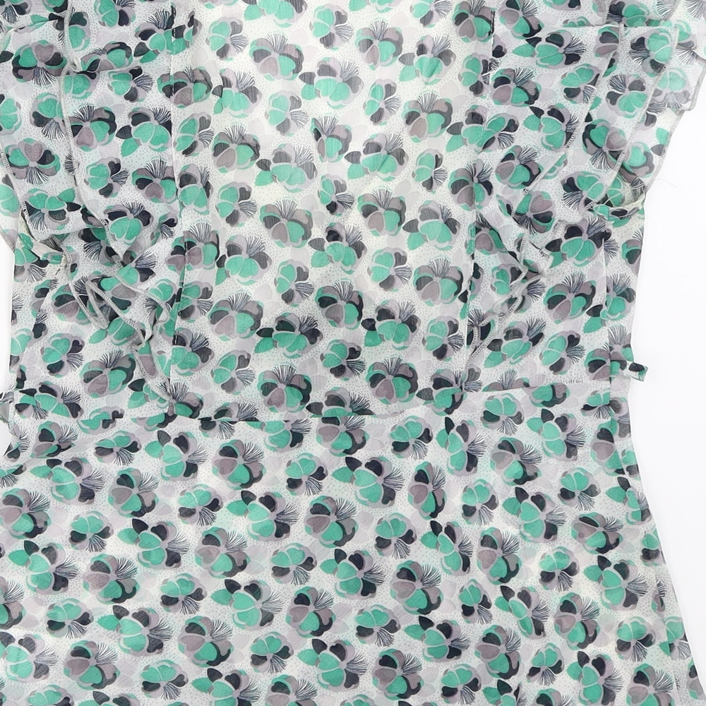 Select Womens Green Basic Blouse Size 12