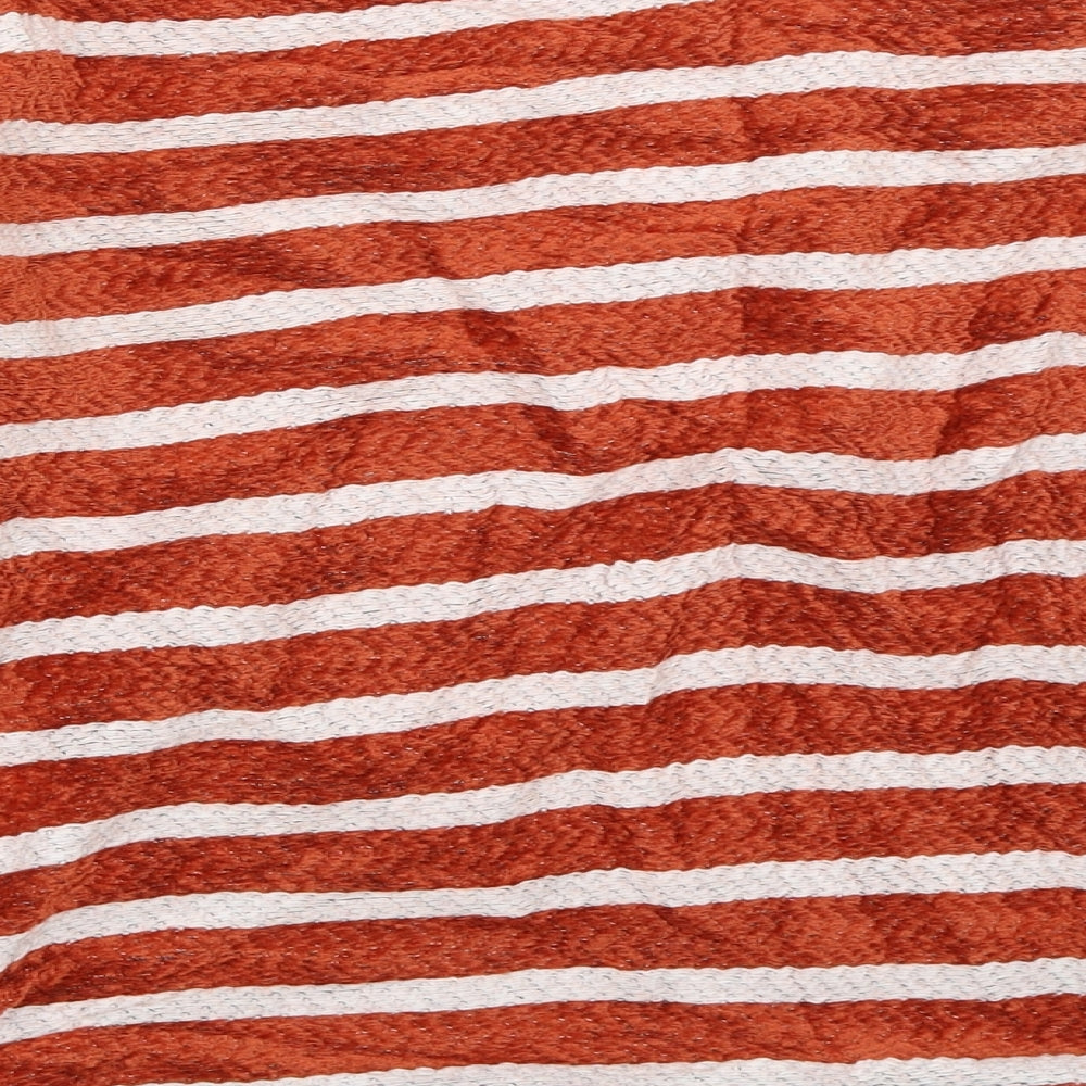 New Look Womens Orange Striped Pullover Jumper Size M
