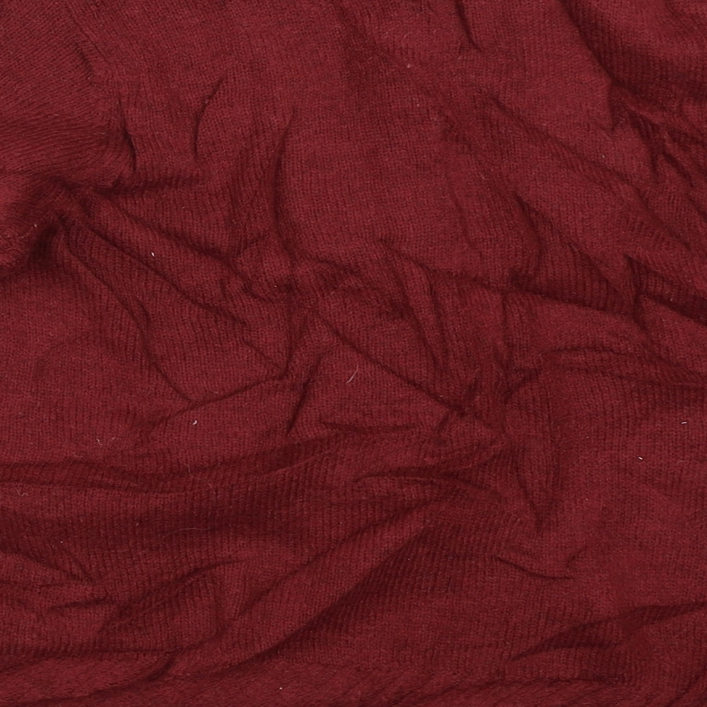 Marks & Spencer Womens Red Cardigan Jumper Size 14