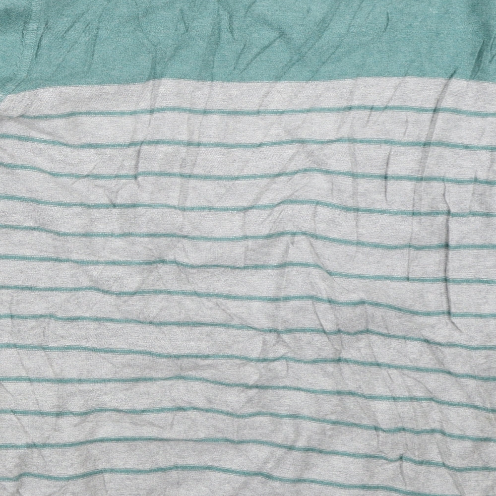 Debenhams Womens Grey Striped Pullover Jumper Size 18