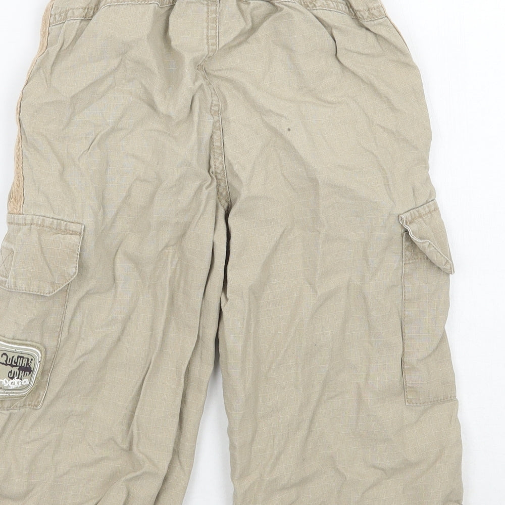 RJR.John Rocha Boys Beige Cargo Trousers Size 7 Years