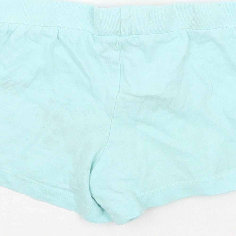 Primark Girls Blue Sweat Shorts Size 5-6 Years
