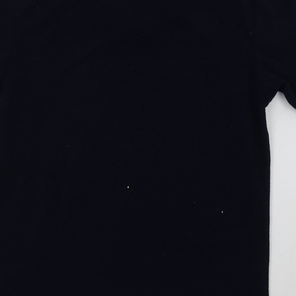 Preworn Womens Blue Fleece Basic T-Shirt Size M
