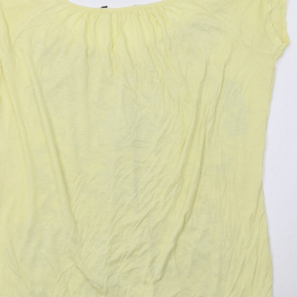 New Look Womens Yellow Basic Blouse Size 12