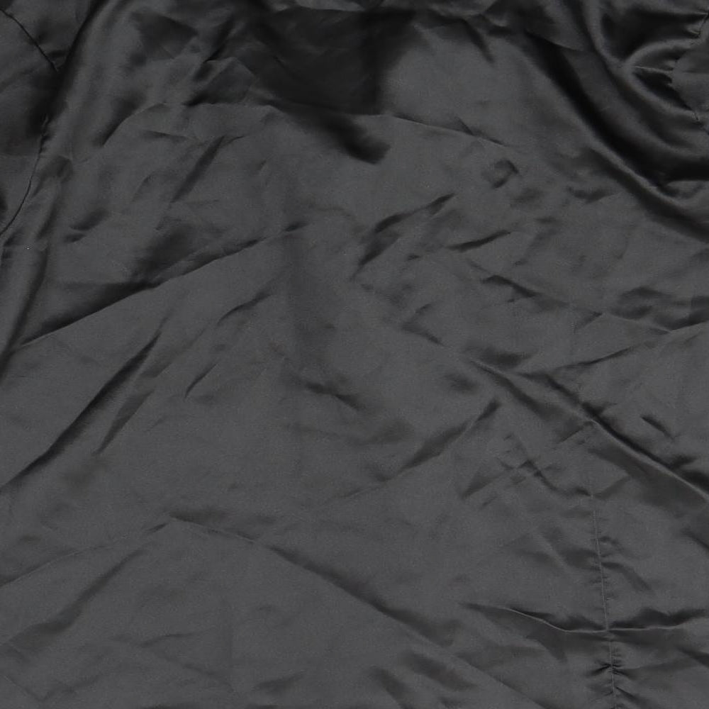 Camille Womens Black Basic Button-Up Size 12