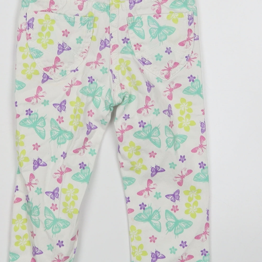 Lupilu Girls Multicoloured Animal Print Jeans Size 18 Months