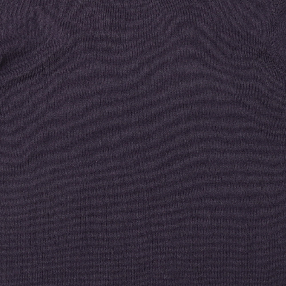 Klass Womens Purple Pullover Jumper Size S