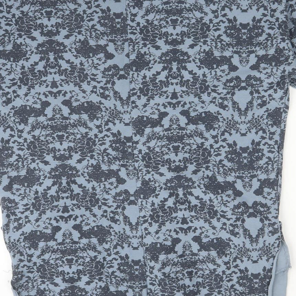WI&CO Womens Blue Floral Cardigan Jumper Size L