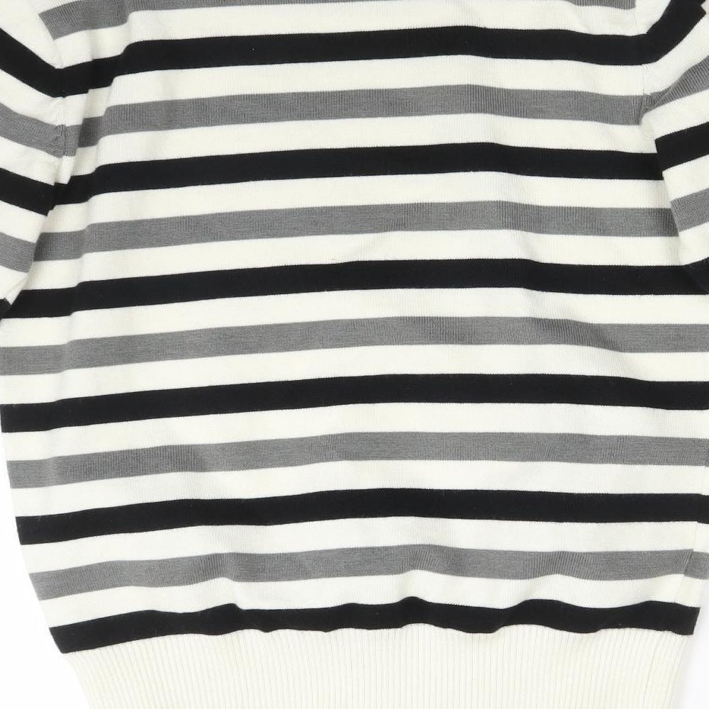 ARMANDO UOMO Womens Multicoloured Striped Pullover Sweatshirt Size XL