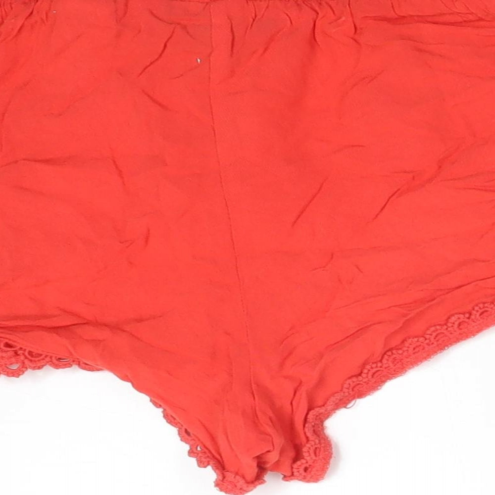 Primark Womens Red Shorts Size 6