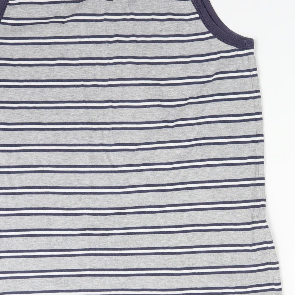 Preworn Womens Multicoloured Striped Basic Tank Size 18