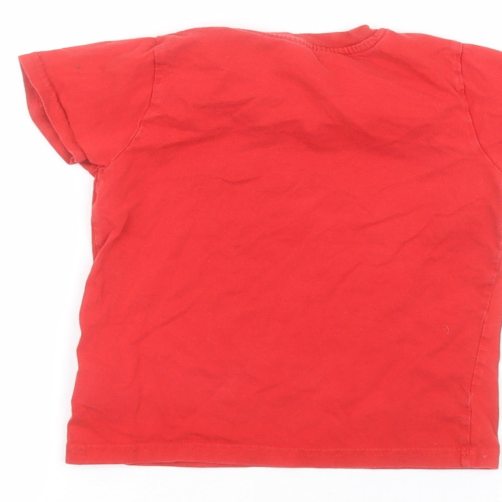 Primark Boys Red Basic T-Shirt Size 5-6 Years