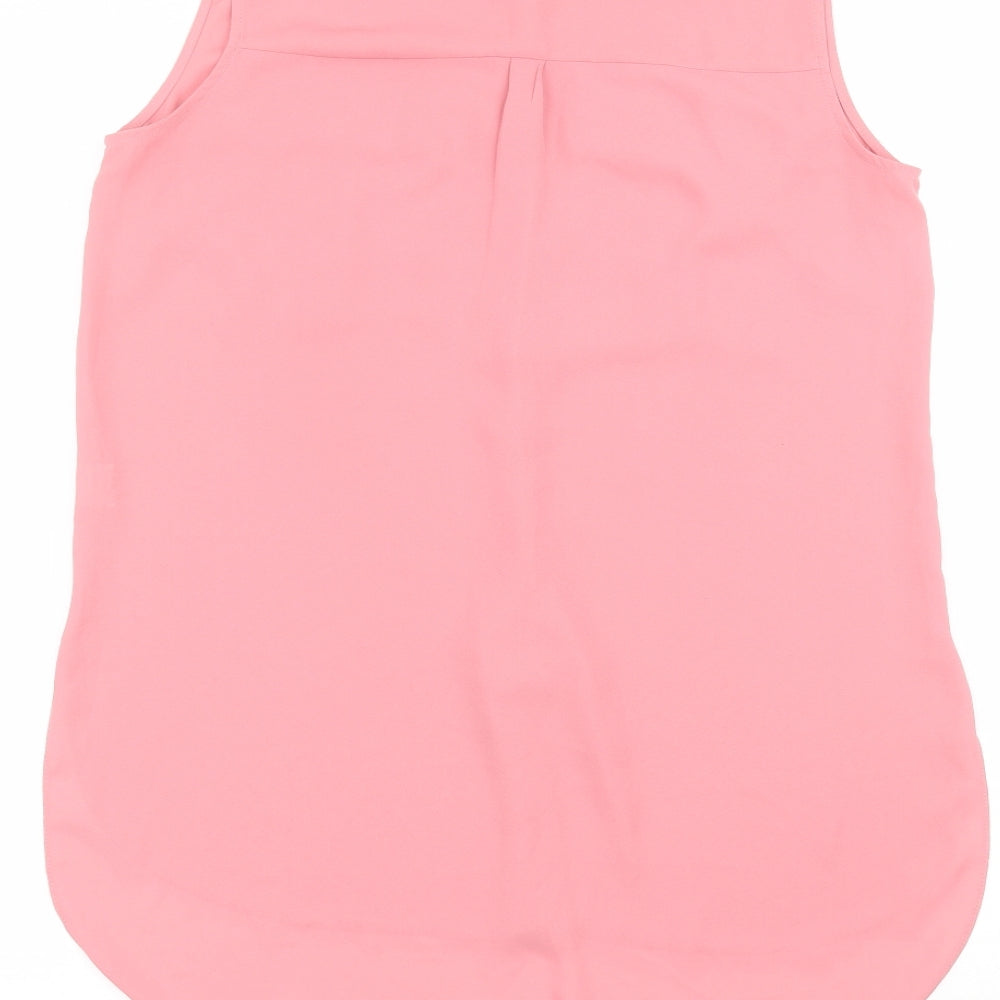 Atmosphere Womens Pink Basic Button-Up Size 10
