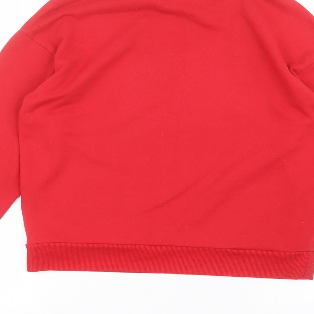 H&M Womens Red Pullover Jumper Size S