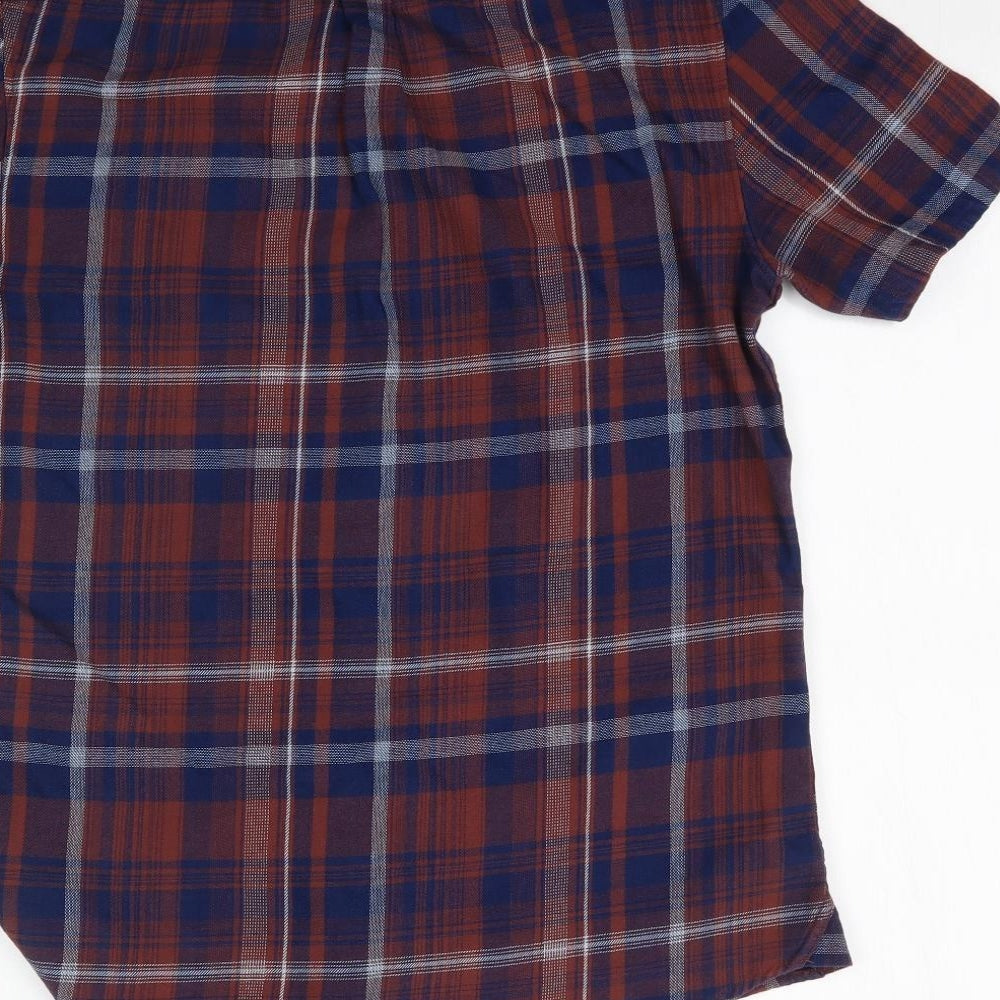 Burton Mens Multicoloured Plaid Button-Up Size S