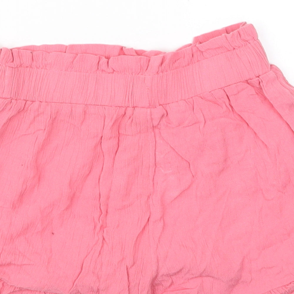 TU Girls Pink Boyfriend Shorts Size 7 Years