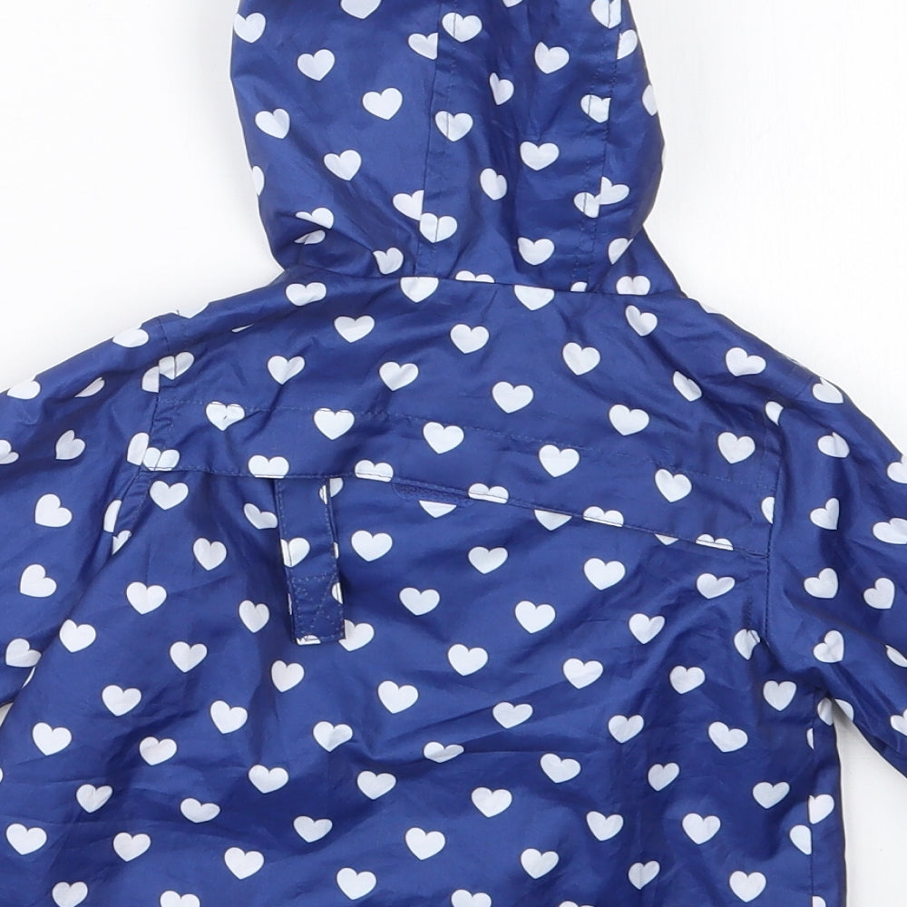 Mini Club Girls Blue Geometric Jacket Size 6-9 Months