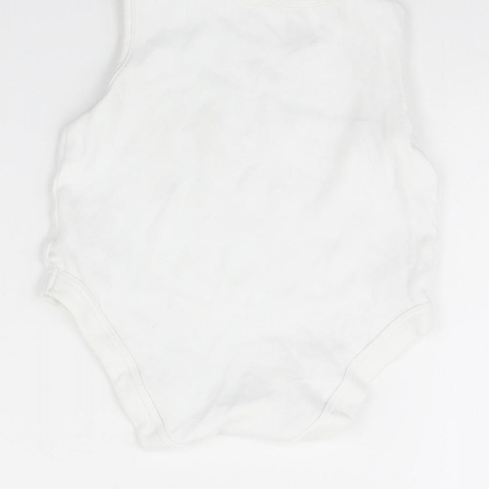George Baby White Babygrow One-Piece Size 18 Months