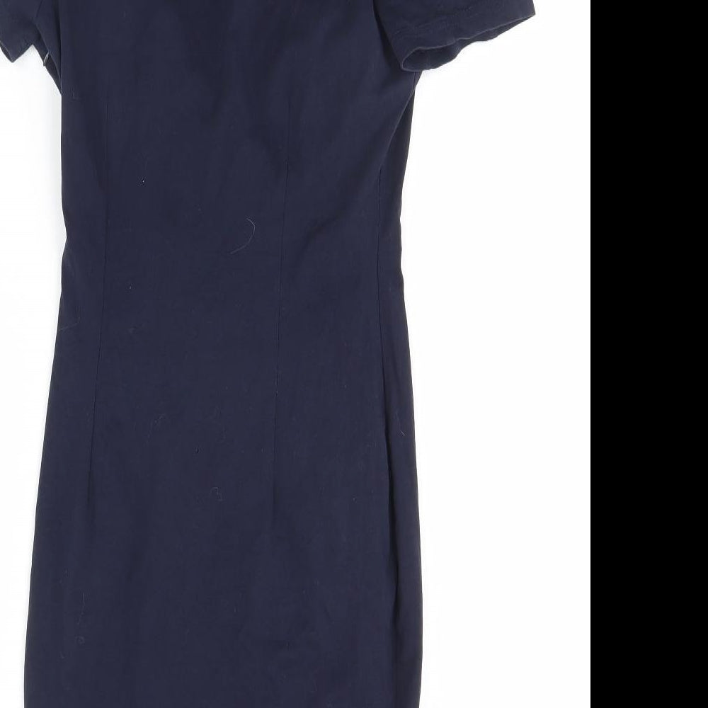 AX Paris Womens Blue Bodycon Size 10 - Shoulder Pads