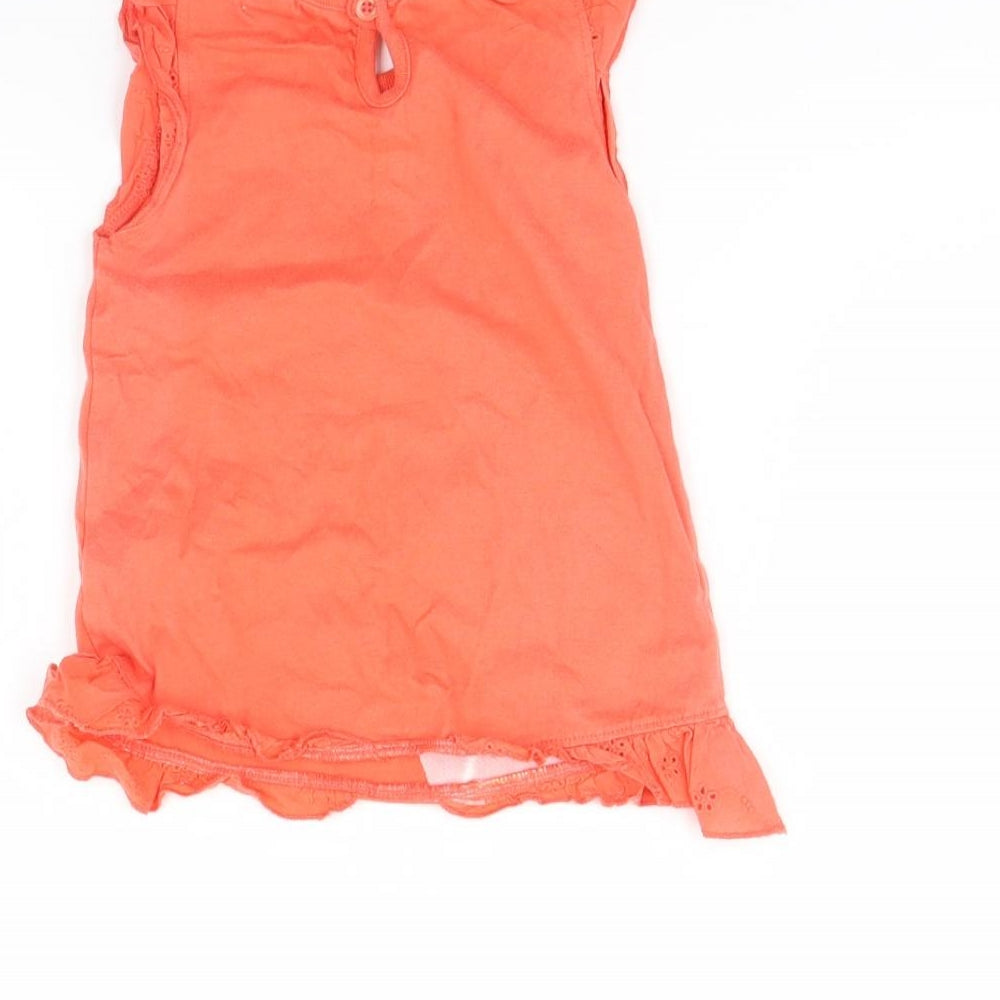 M&Co Girls Pink Basic T-Shirt Size 12 Months