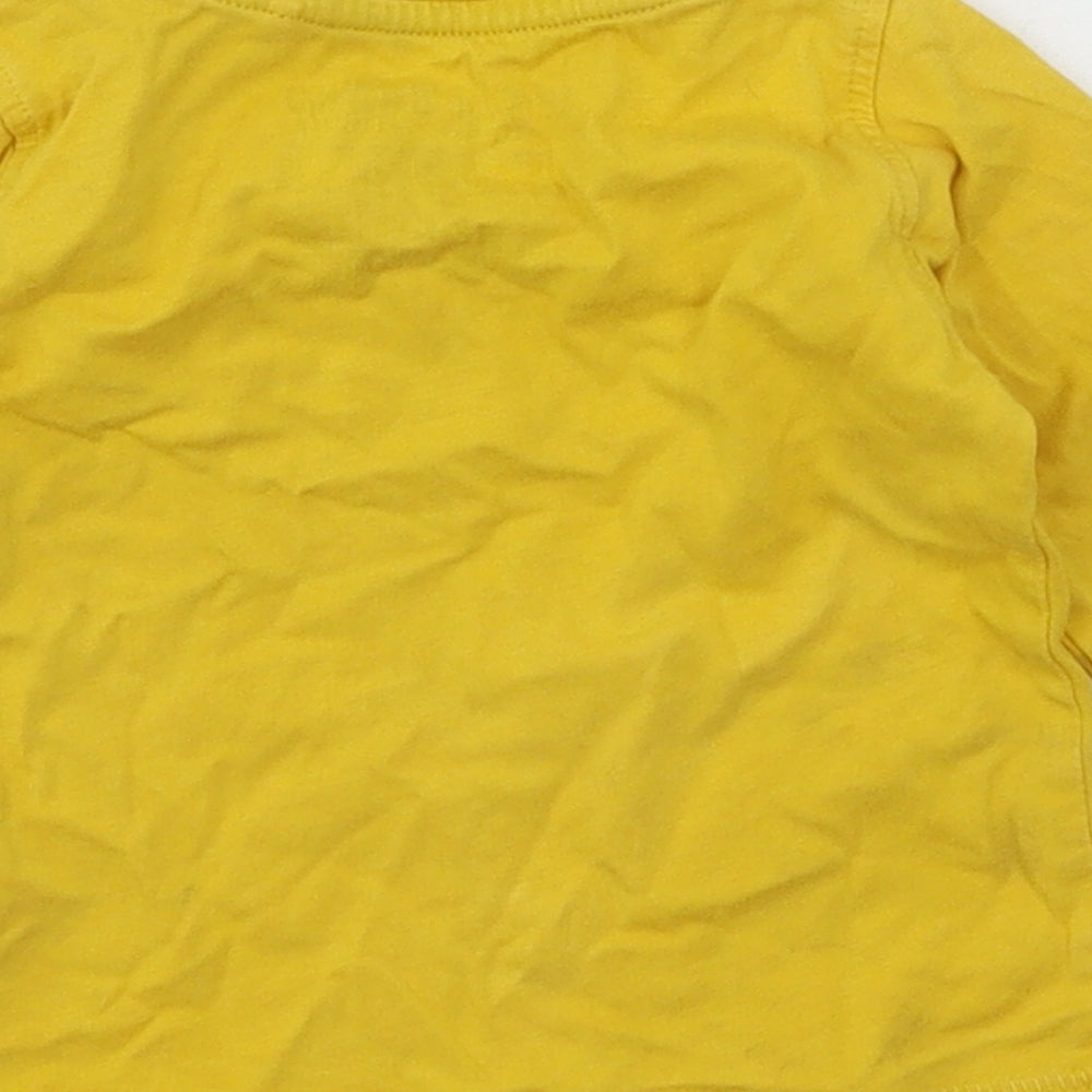 Next Boys Yellow Jersey Basic T-Shirt Size 3-6 Months