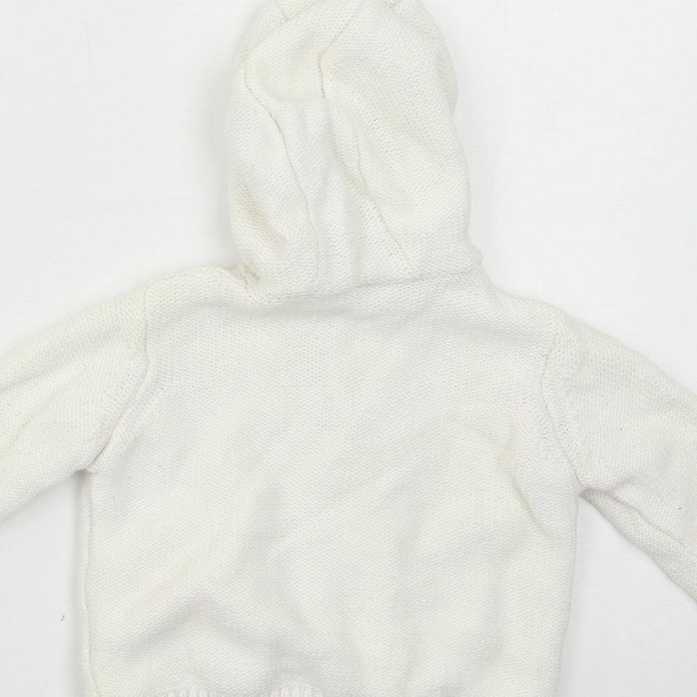 Mini Club Baby White Knit Jacket Size 3-6 Months