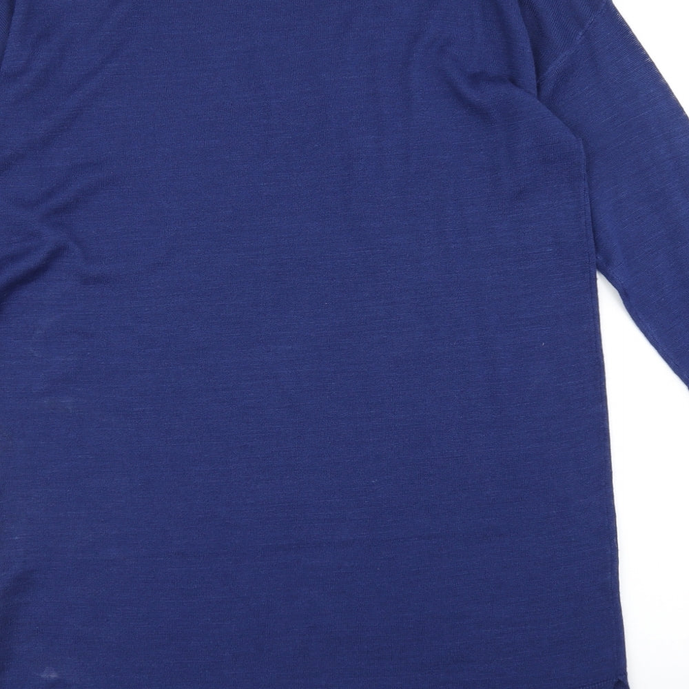 Marks & Spencer Womens Blue Knit Pullover Jumper Size 12