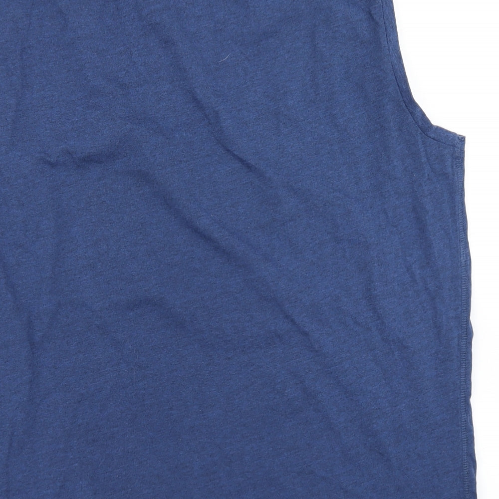 Peacocks Mens Blue T-Shirt Size XL - Tank