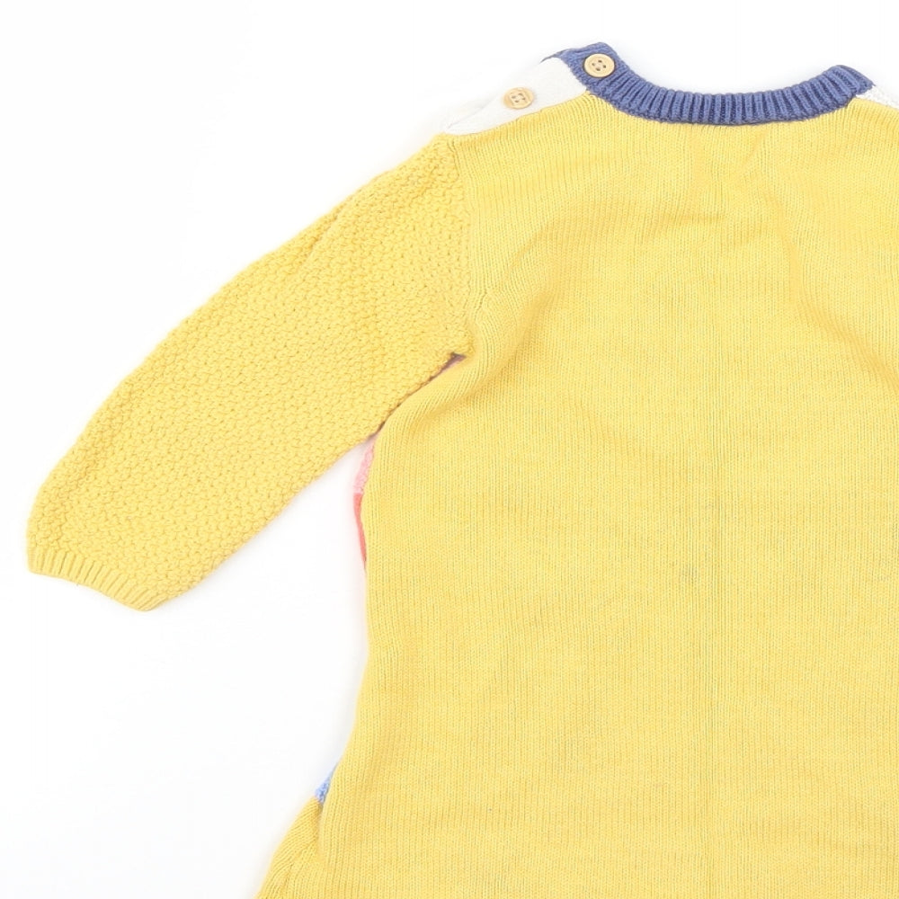 Nutmeg Multicoloured Colourblock Pullover Jumper Size 9-12 Months