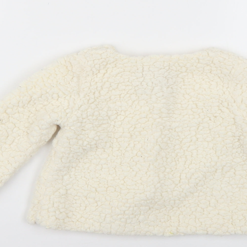 Primark Baby White Overcoat Coat Size 9-12 Months