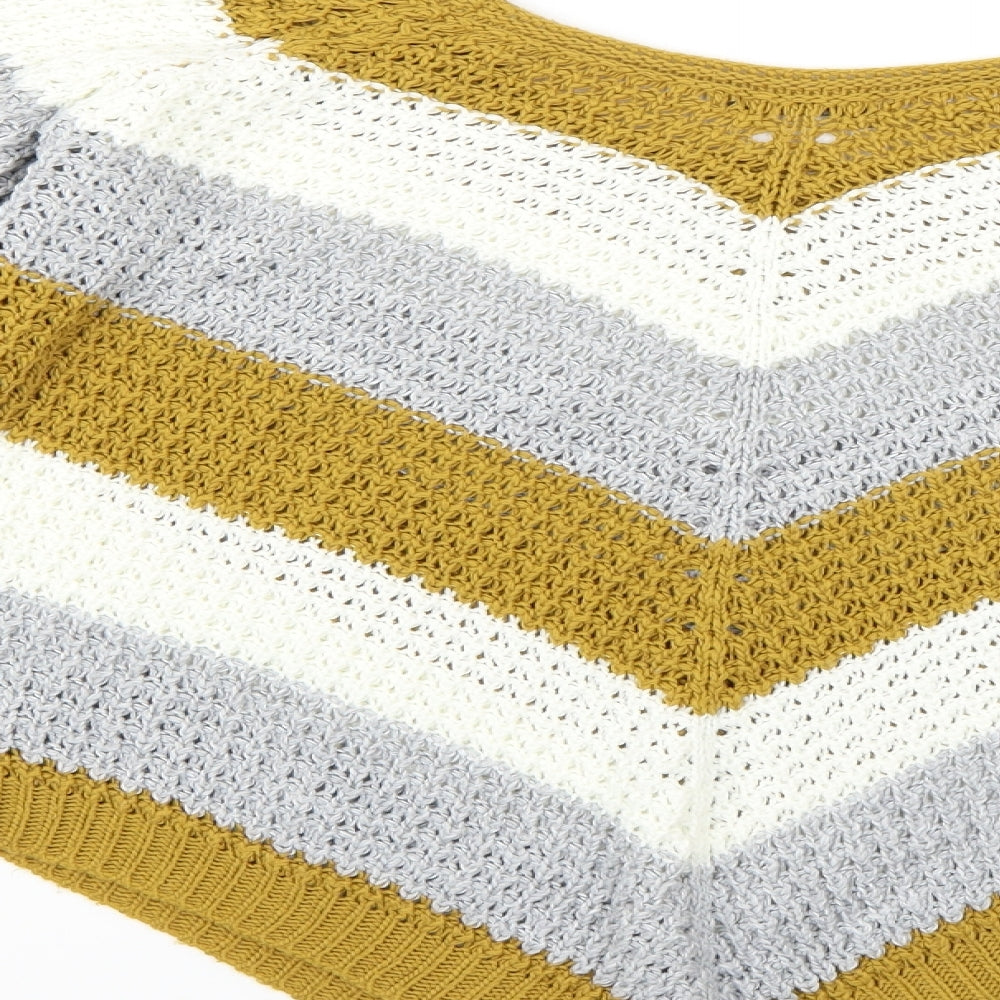 Quiz Womens Multicoloured Striped Pullover Jumper Size S