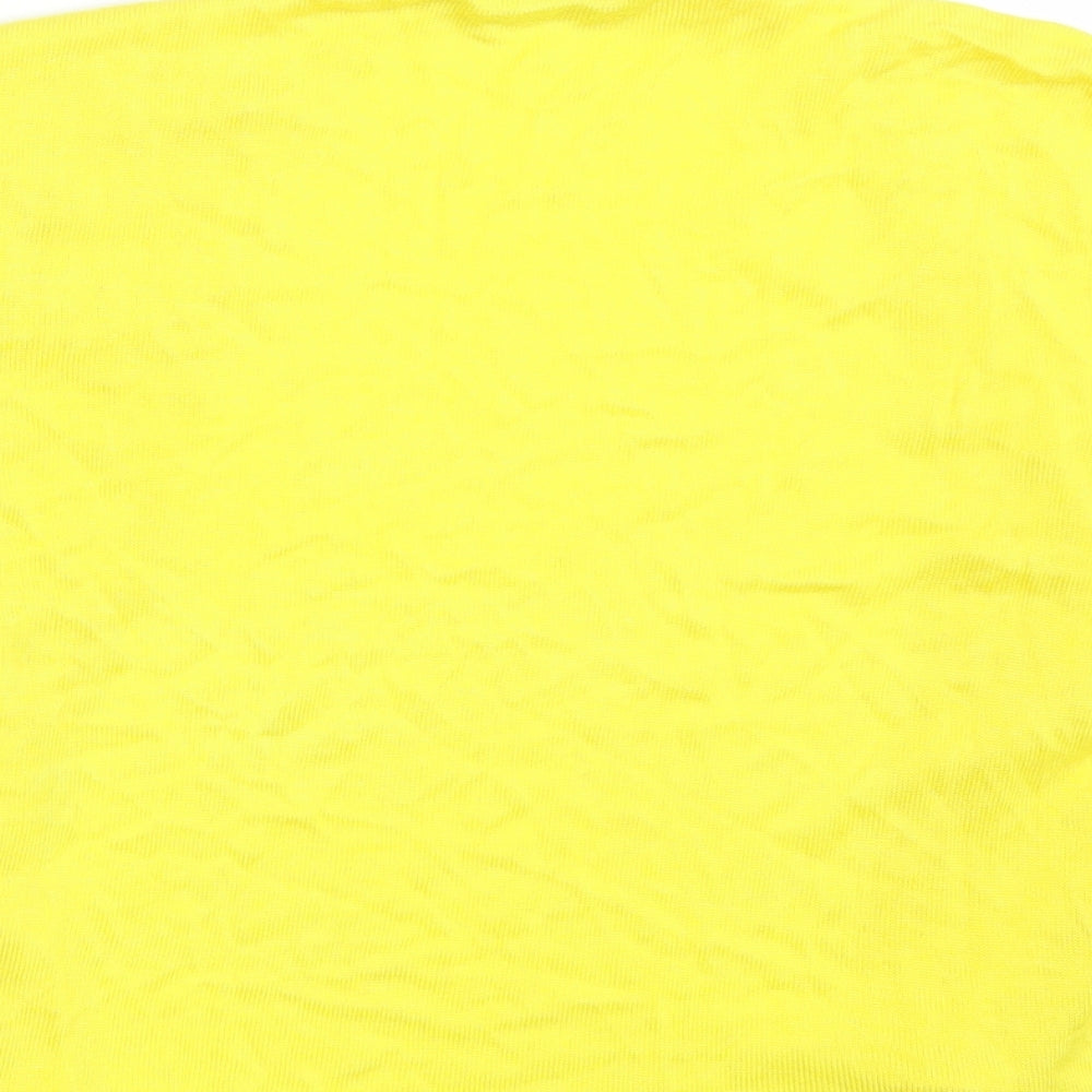 Peacocks Womens Yellow Wrap Jumper Size 20