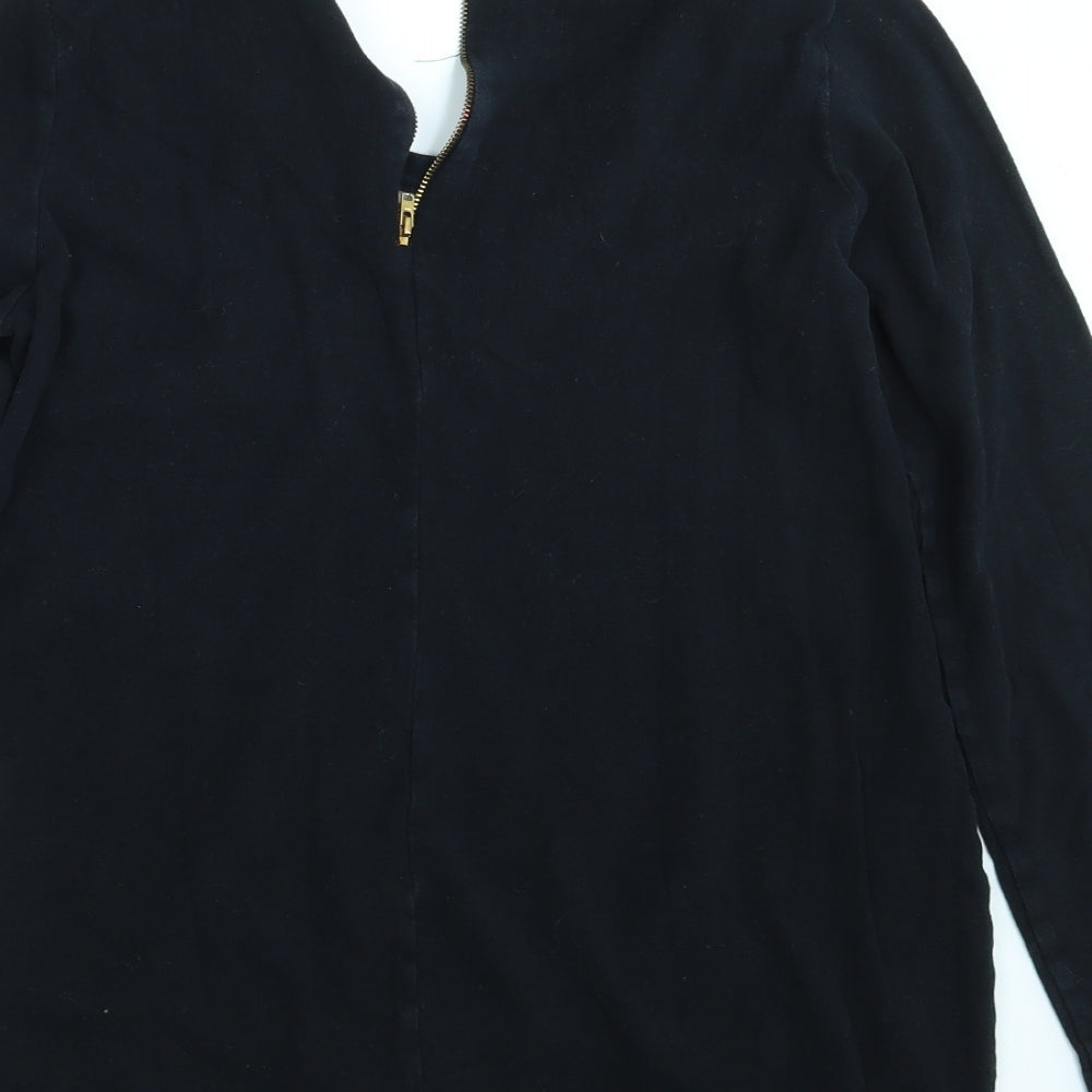 NEXT Womens Black Polka Dot Pullover Jumper Size 14