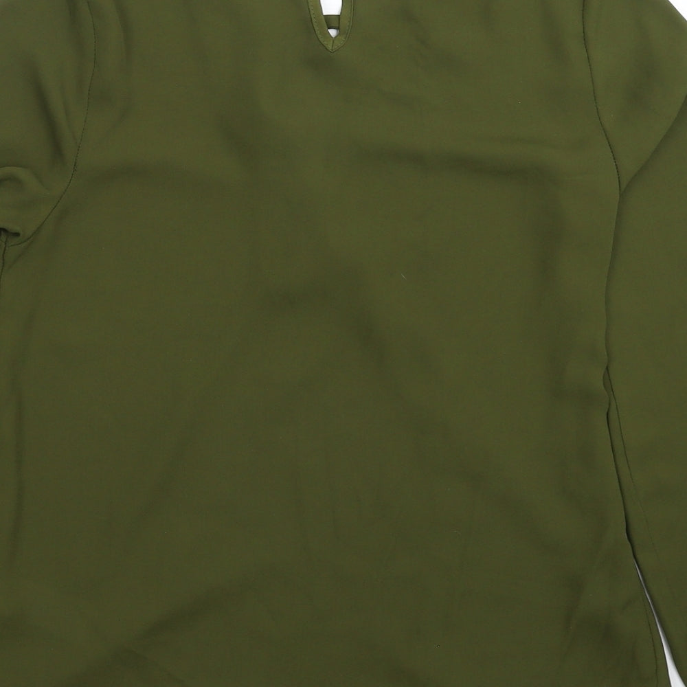 New Look Womens Green Basic Blouse Size 8