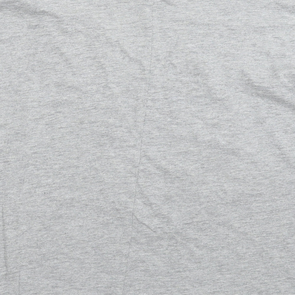 Sheilay Womens Grey Basic T-Shirt Size L