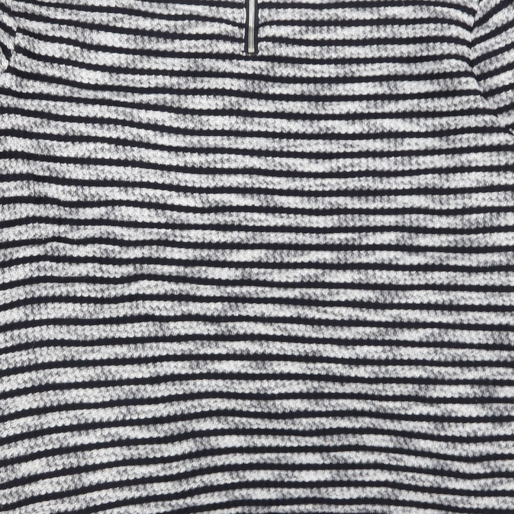 New Look Womens Multicoloured Striped Pullover Jumper Size 10
