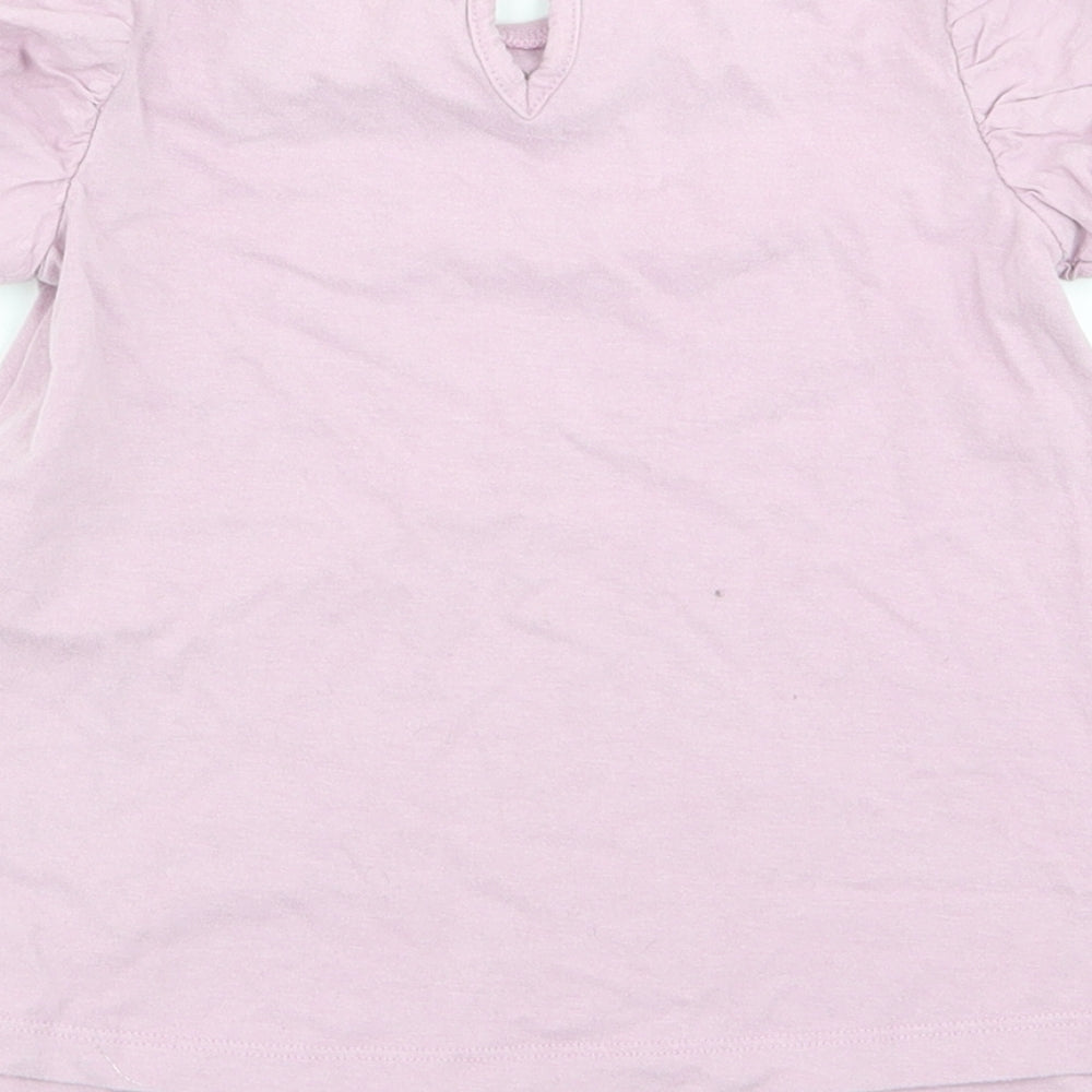 NEXT Girls Purple Basic T-Shirt Size 4-5 Years