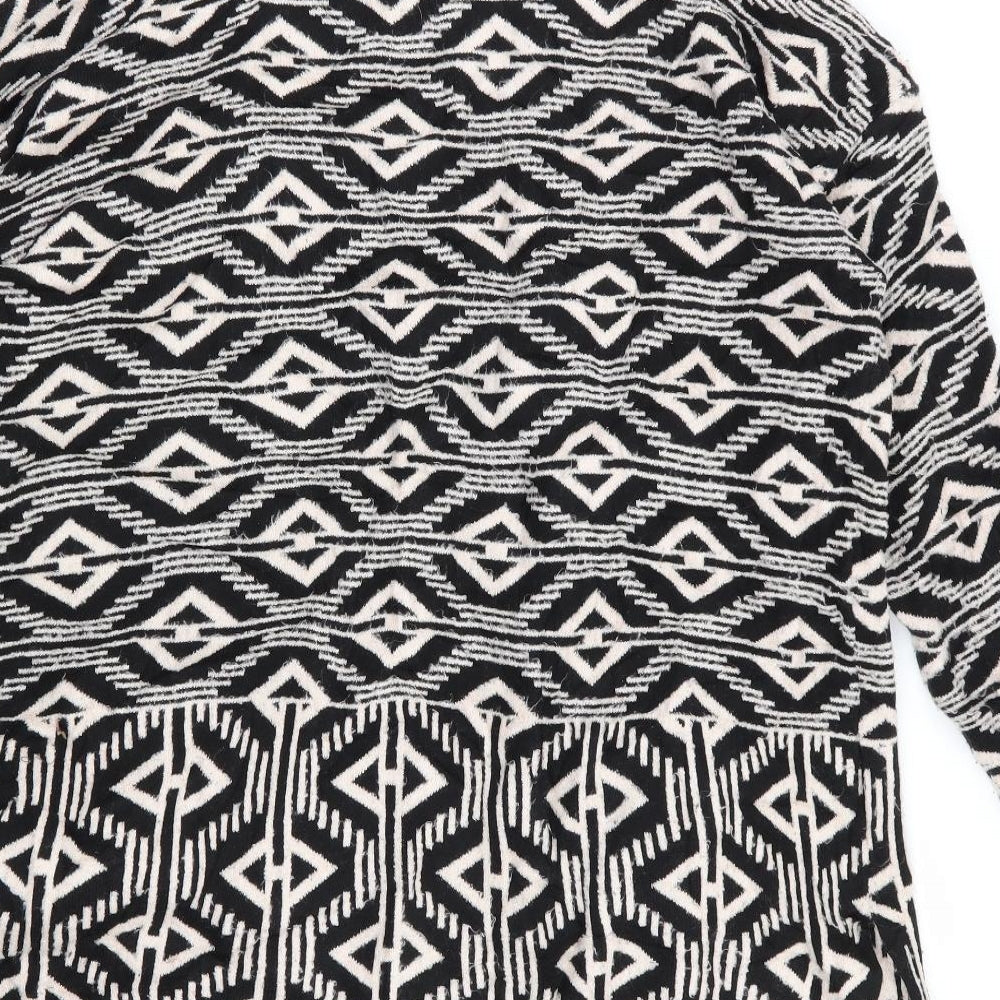 nect Womens Multicoloured Geometric Cardigan Jumper Size L