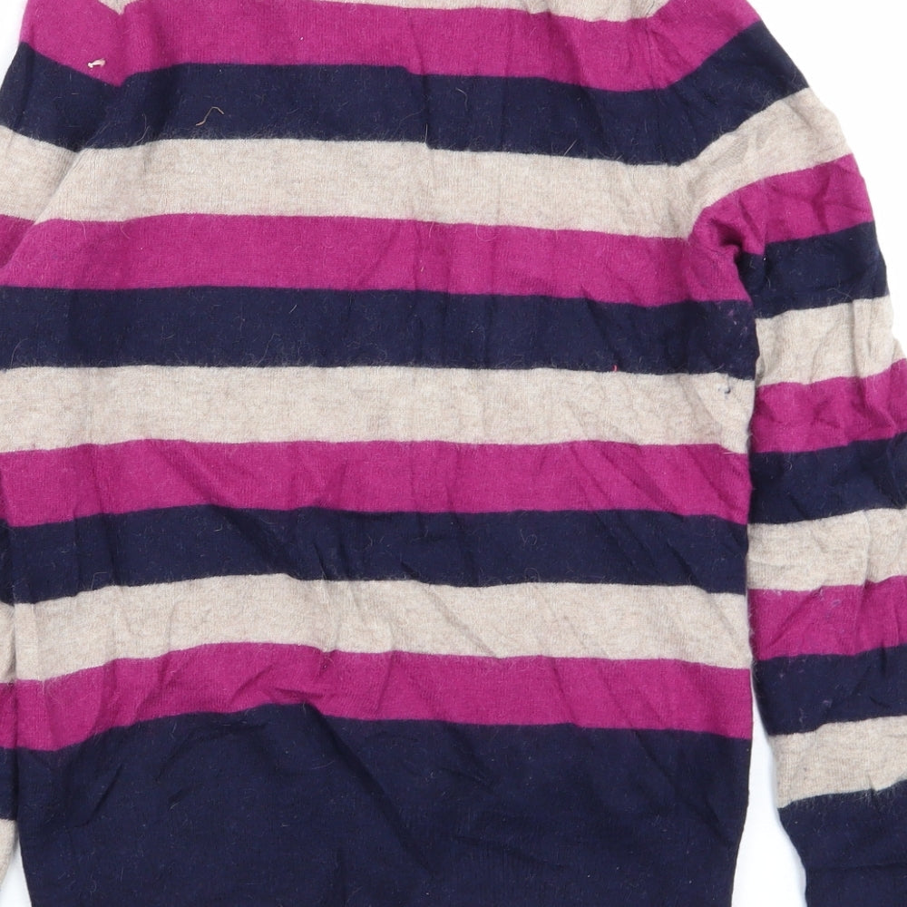 Deane & White Womens Multicoloured Striped Cardigan Jumper Size 14