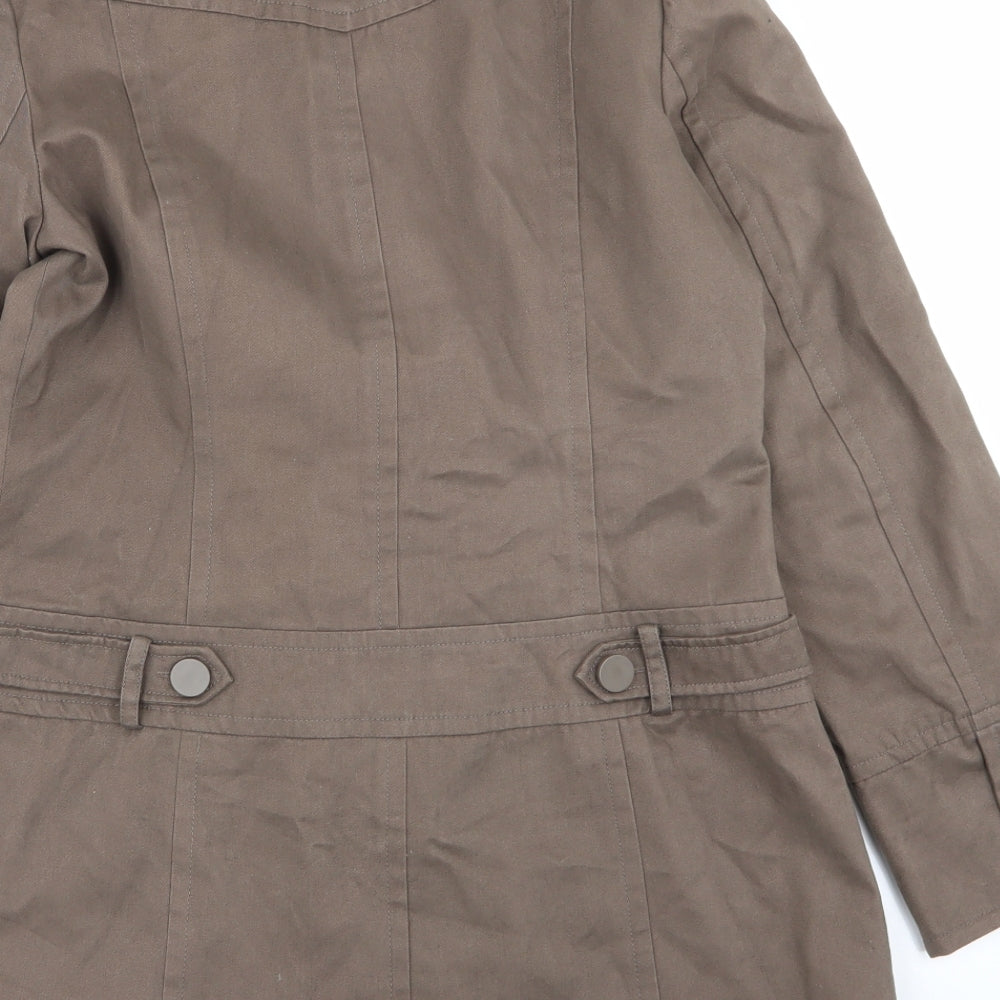 New Look Womens Brown Overcoat Coat Size 12