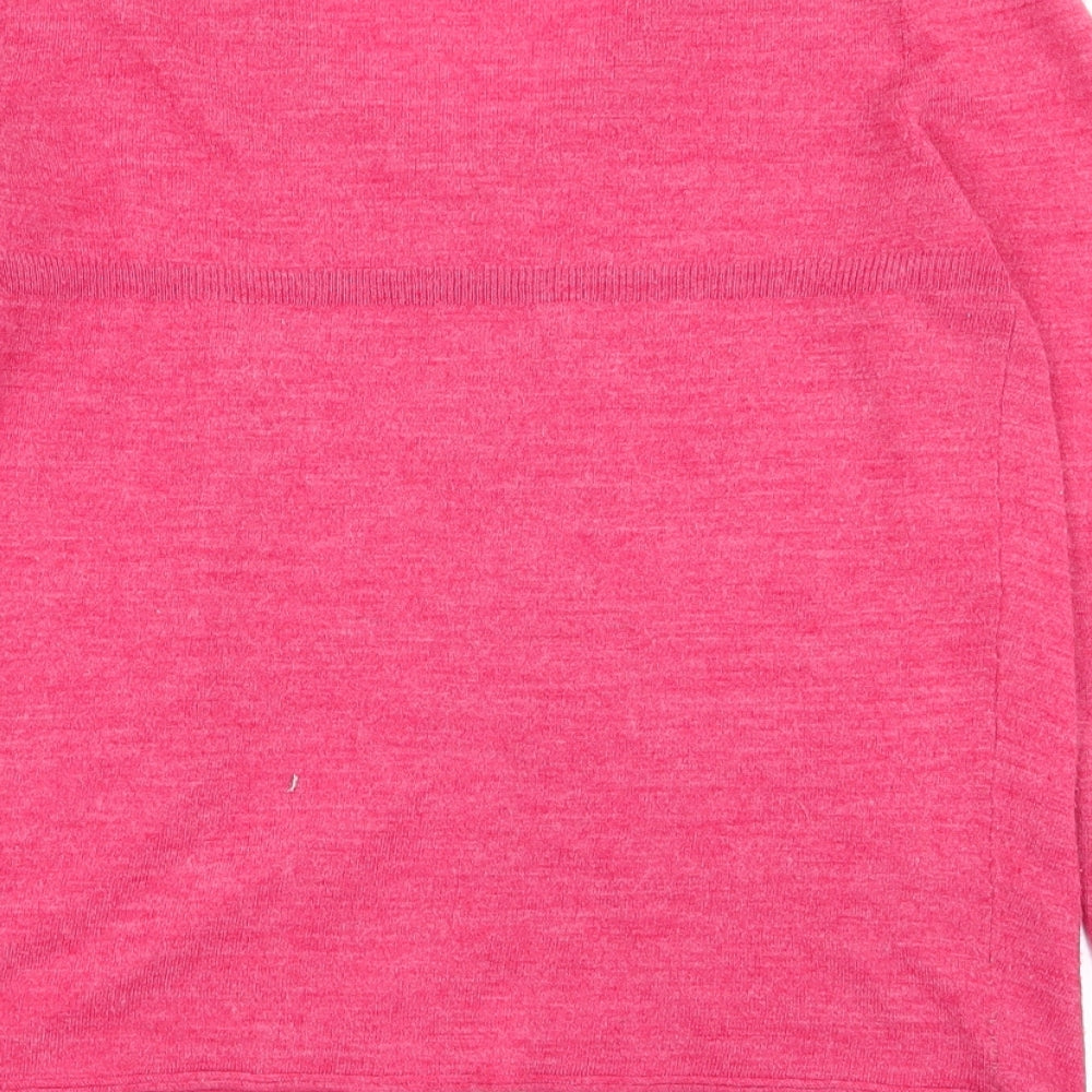 Lux Womens Red Cardigan Jumper Size M